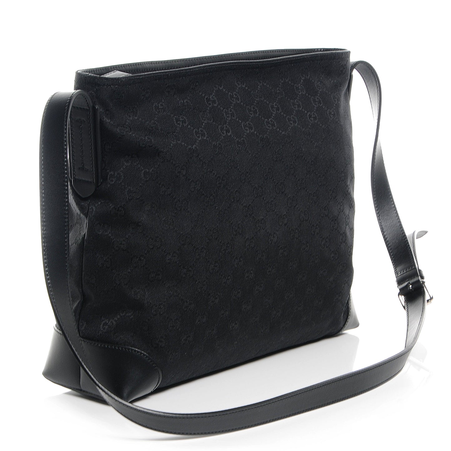Monogram Canvas Messenger Bag Black