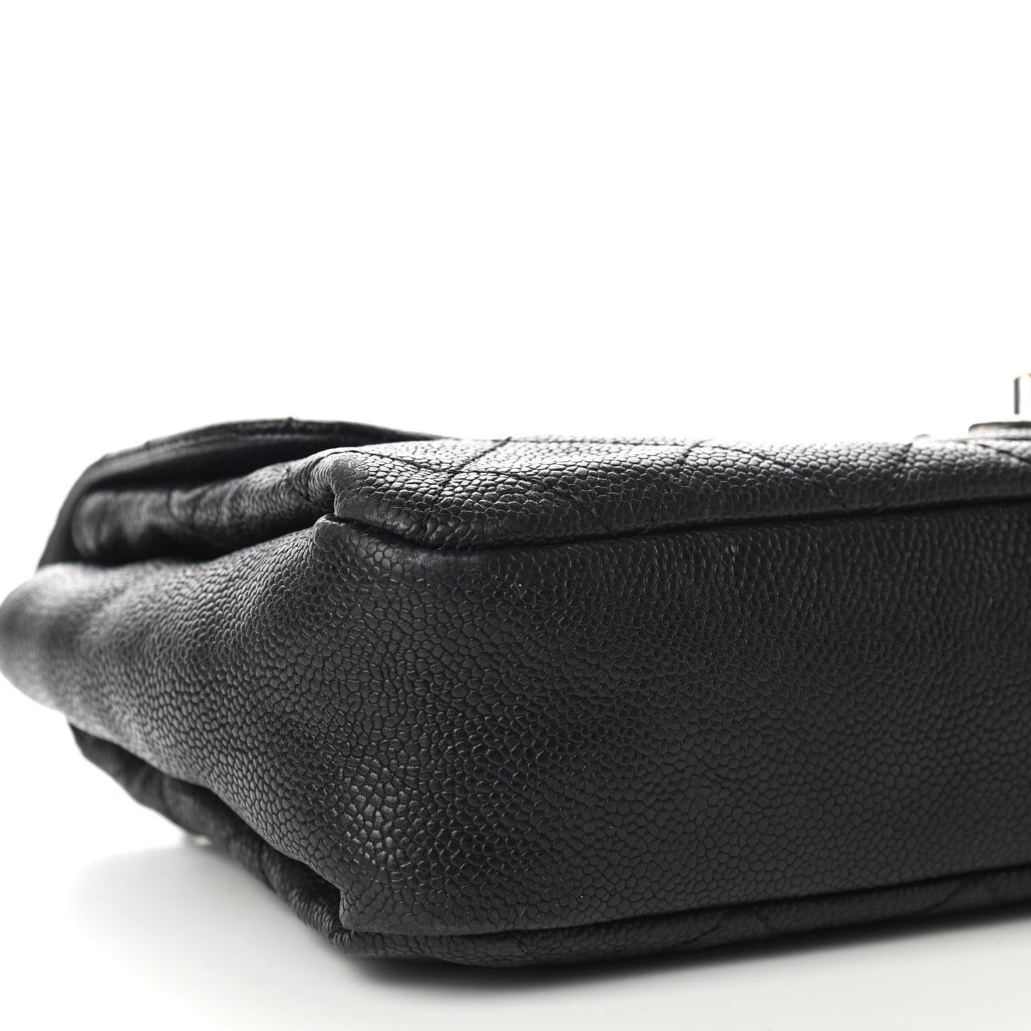 Caviar Quilted Medium Simply CC Flap Black