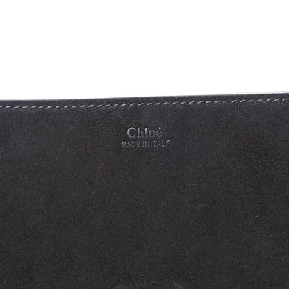 Chloe Suede Smooth Calfskin Drew Shoulder Bag Black 5 of 10