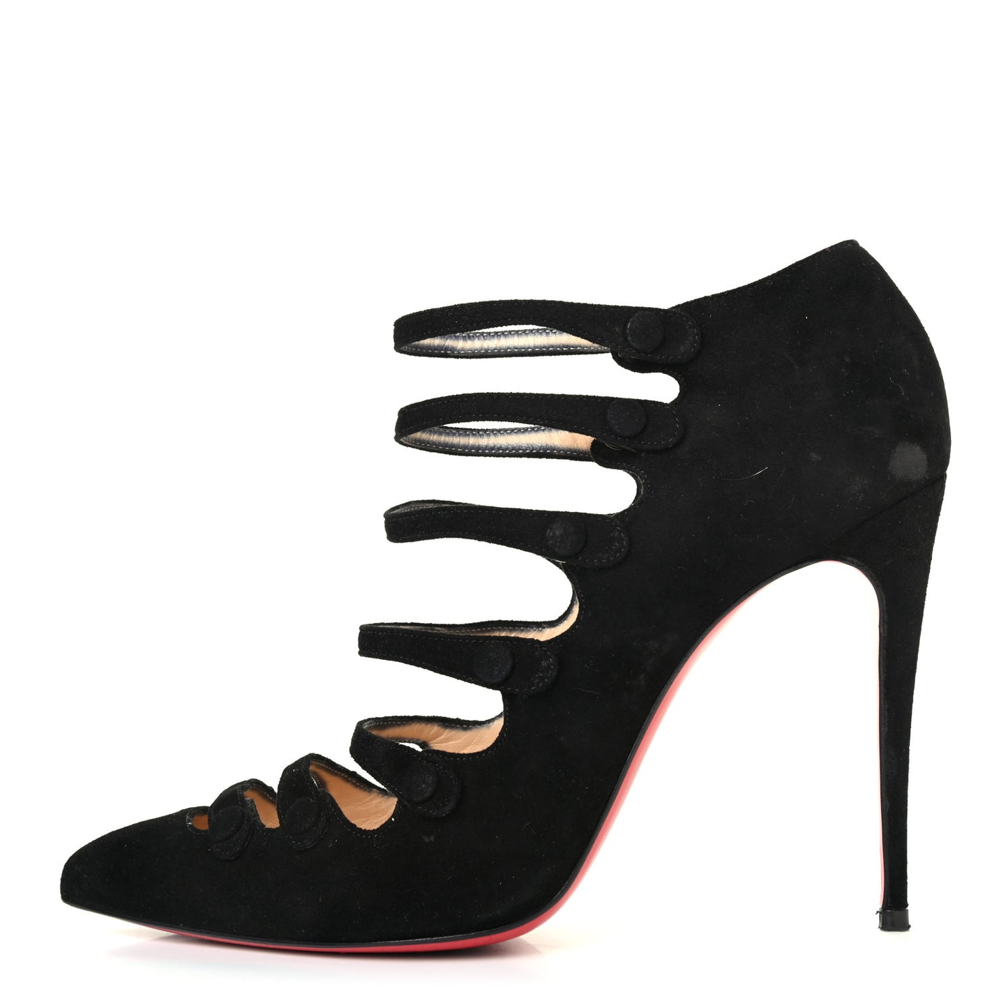 Suede Viennana 120 Strappy Booties 39 Black