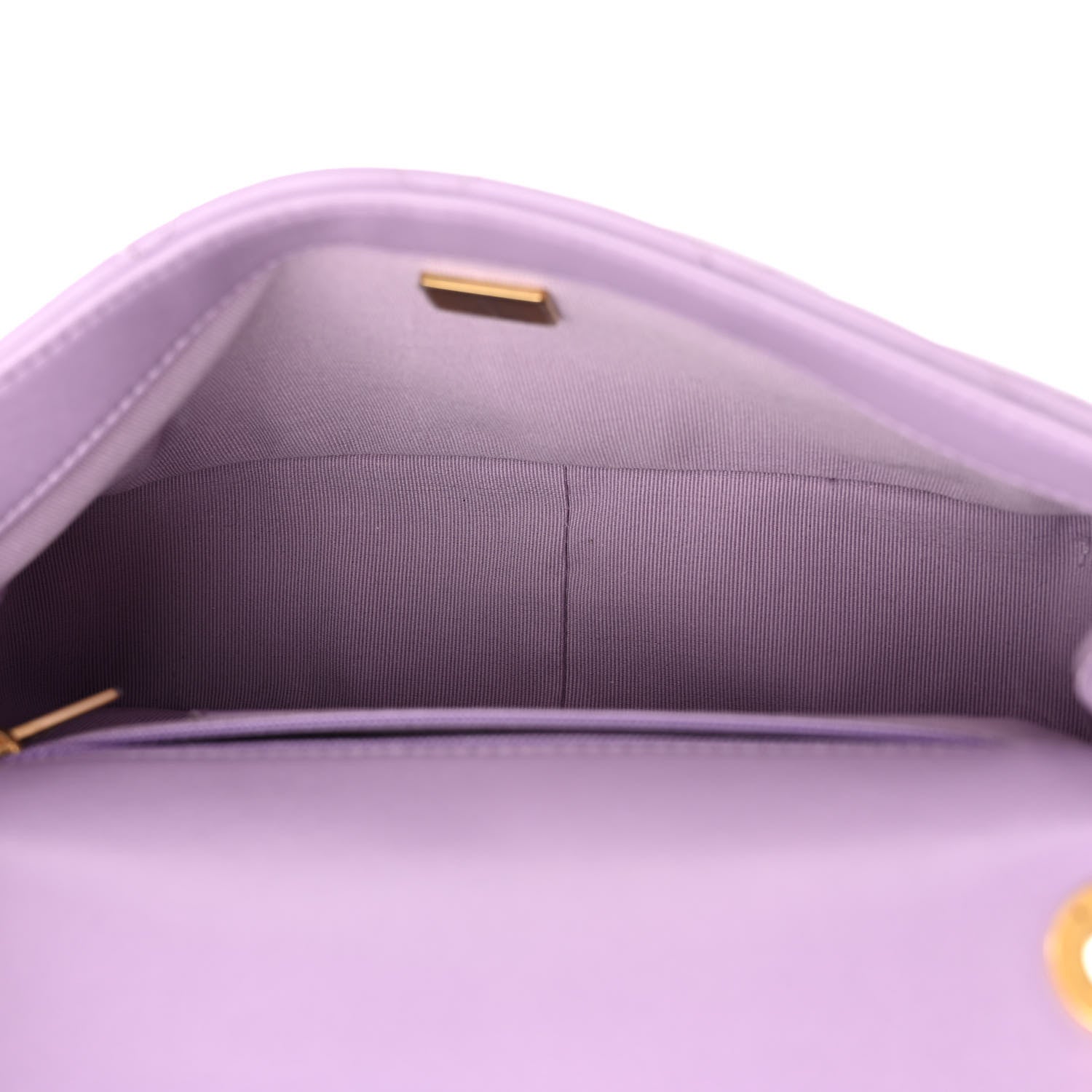Chanel Lambskin Quilted Braided CC Flap Lilac 5 of 10