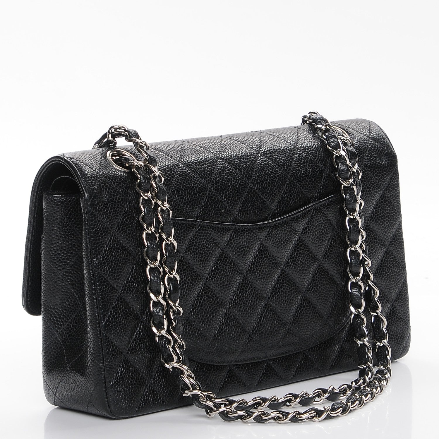 Chanel Caviar Quilted Medium Double Flap Black 3 of 9
