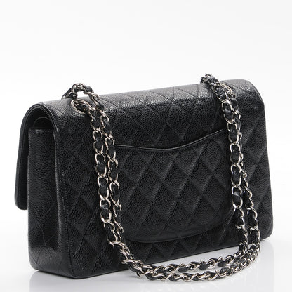 Chanel Caviar Quilted Medium Double Flap Black 3 of 9