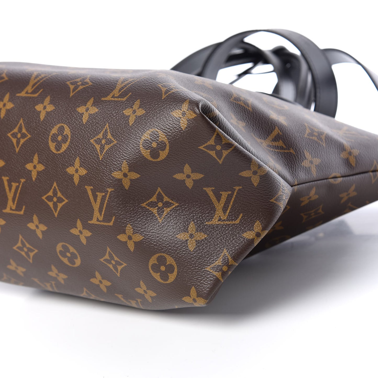 Monogram Flower Zipped Tote MM Black