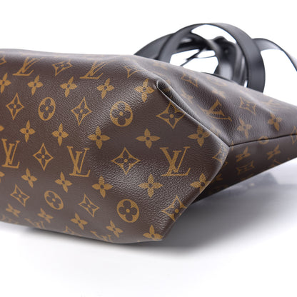 Louis Vuitton Monogram Flower Zipped Tote MM Black 11 of 11