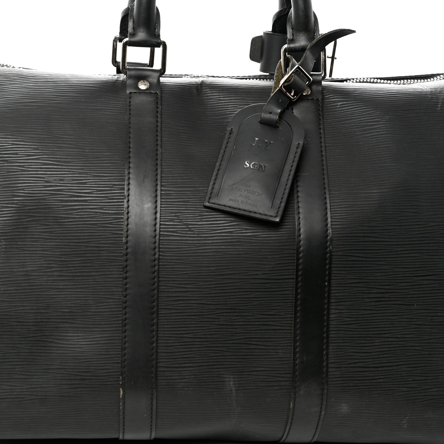 Louis Vuitton Epi Keepall 50 Black 7 of 11