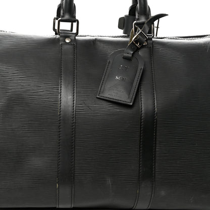 Louis Vuitton Epi Keepall 50 Black 7 of 11