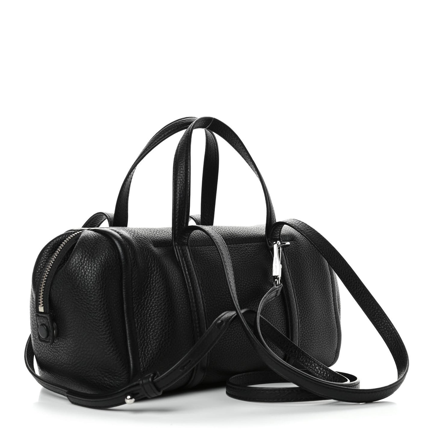 Textured Calfskin The Tag Bauletto 26 Black
