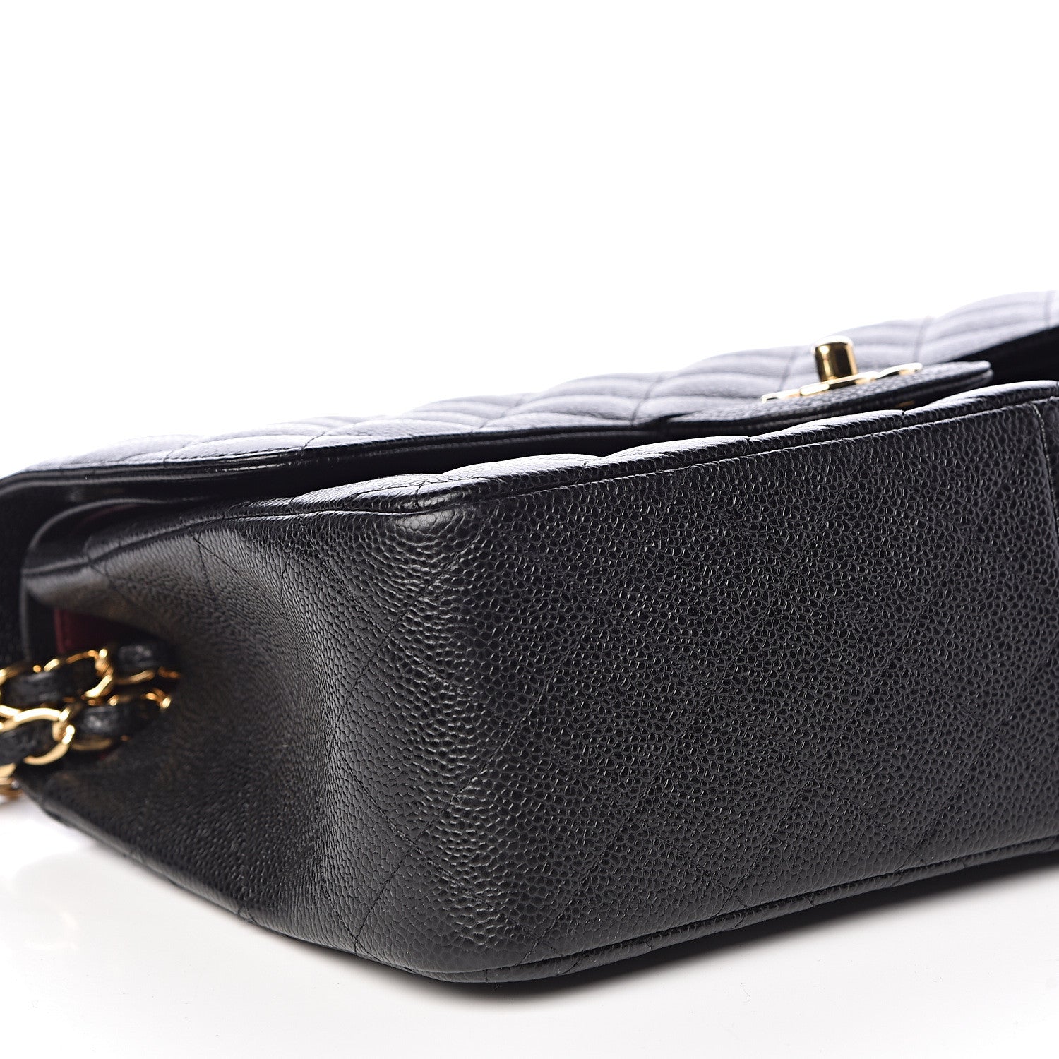 Chanel Caviar Quilted Jumbo Double Flap Black 9 of 14