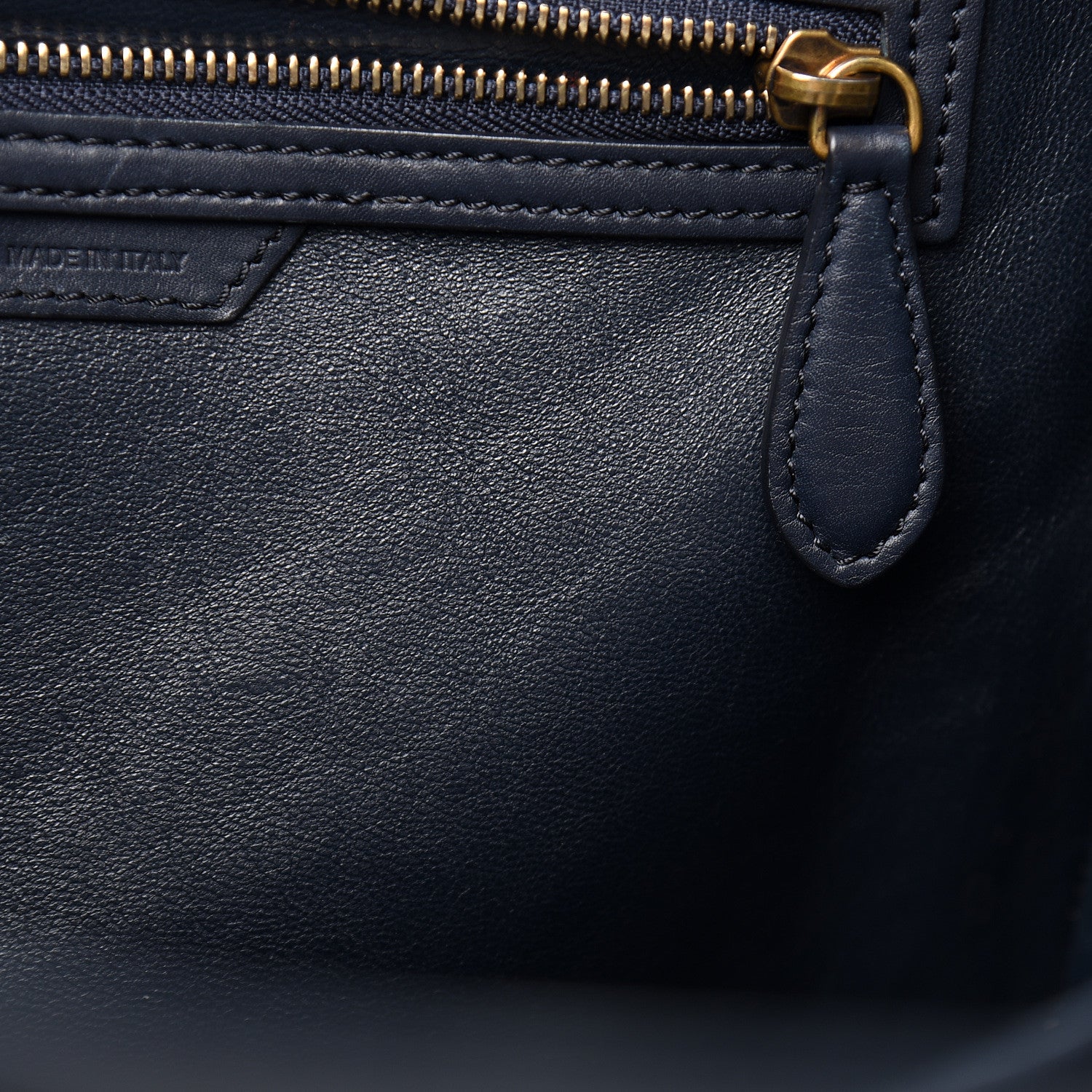 Celine Smooth Calfskin Mini Luggage Navy Blue 8 of 14