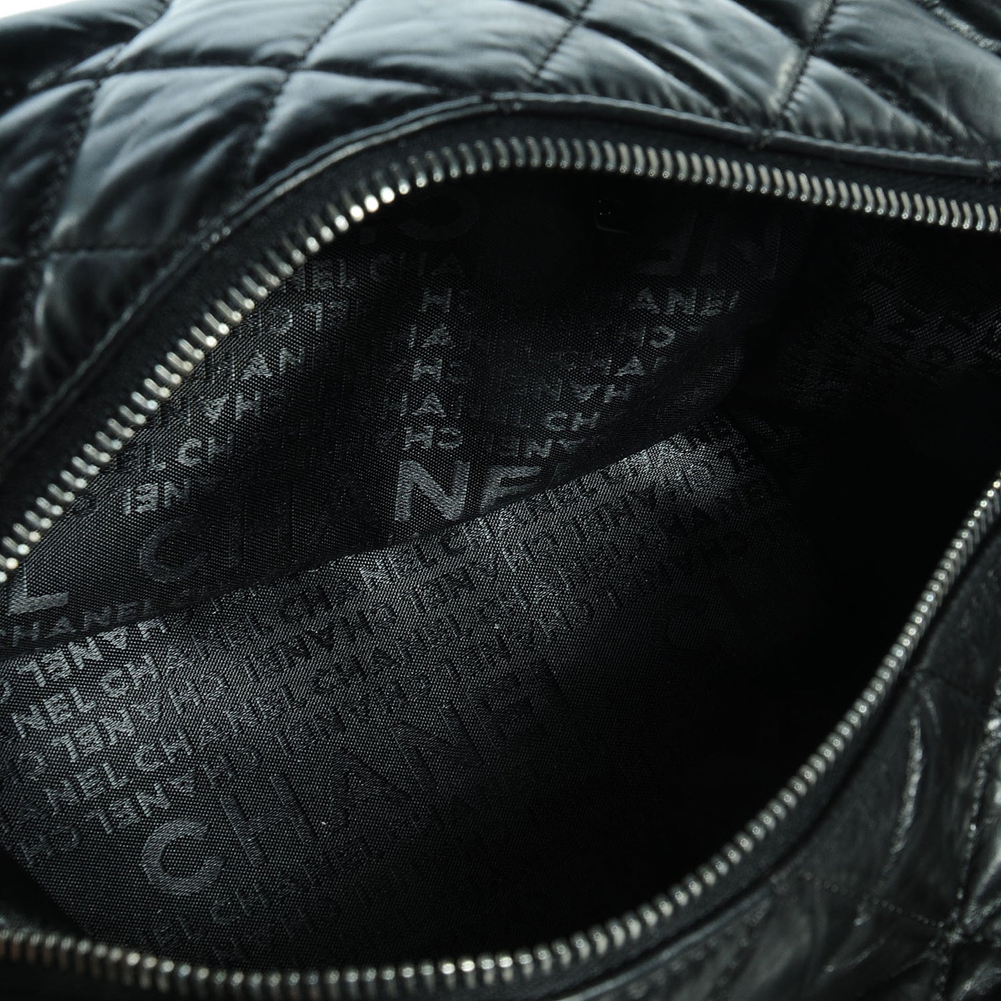 Distressed Lambskin Lady Braid Small Tote Black