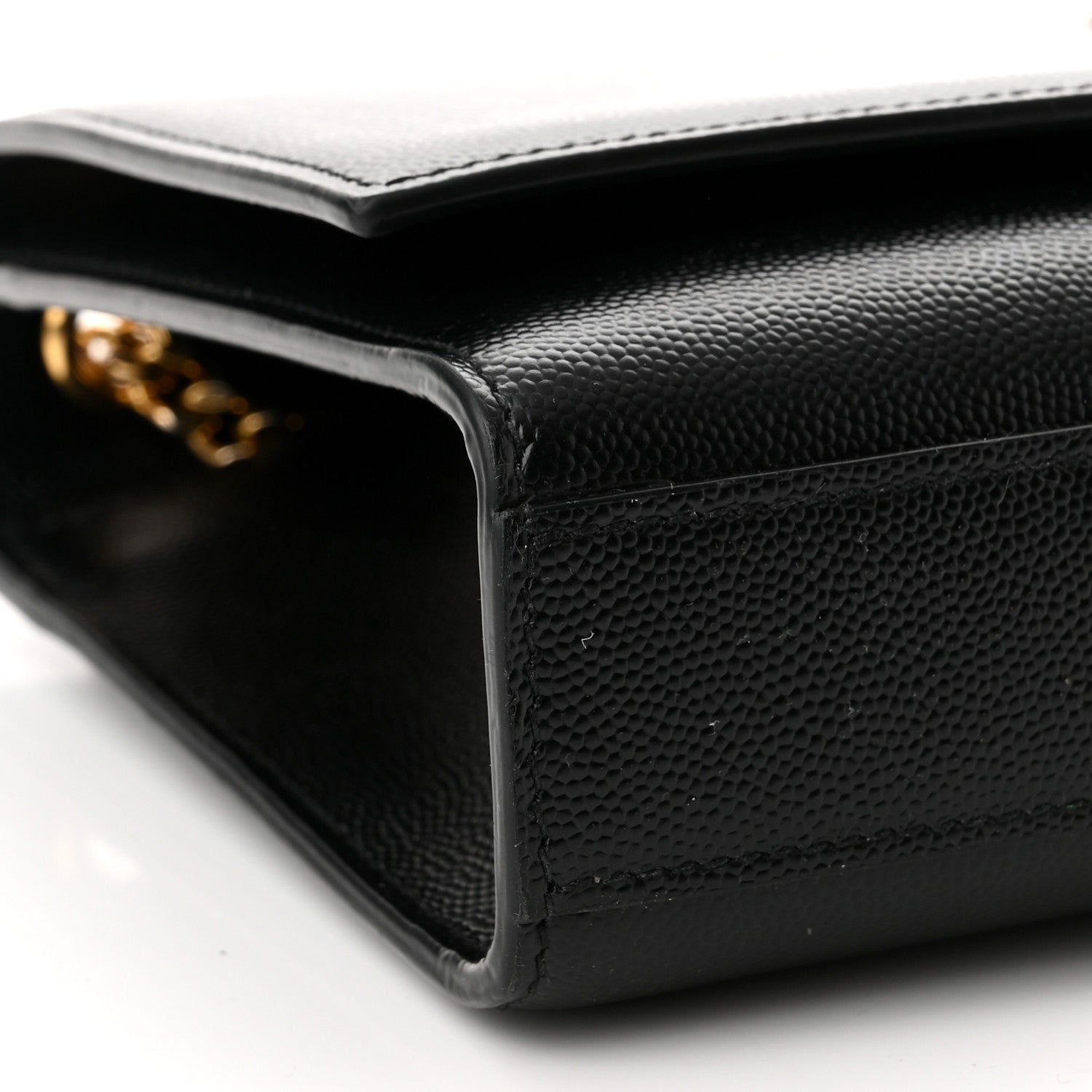 Saint Laurent Grain De Poudre Medium Classic Monogram Kate Satchel Black 8 of 9