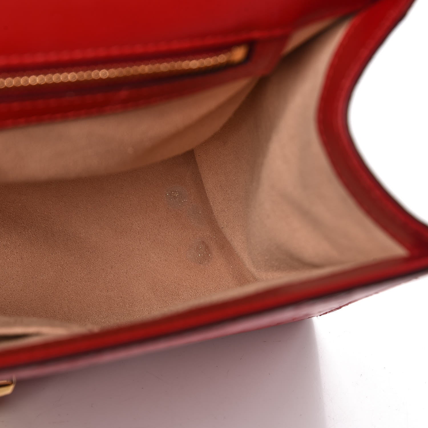 Gucci Guccissima Medium Padlock Shoulder Bag Hibiscus Red 11 of 12