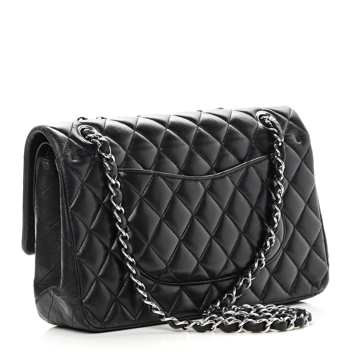 Chanel Lambskin Quilted Medium Double Flap Black 3 of 21