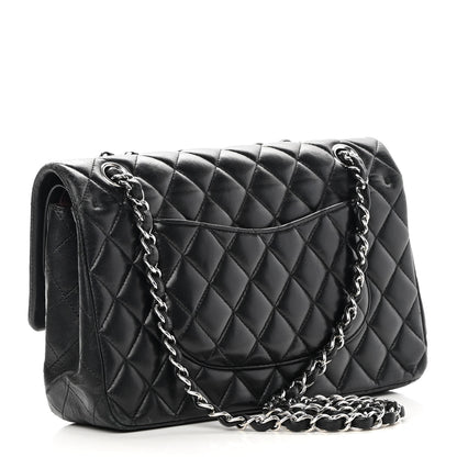 Chanel Lambskin Quilted Medium Double Flap Black 3 of 21