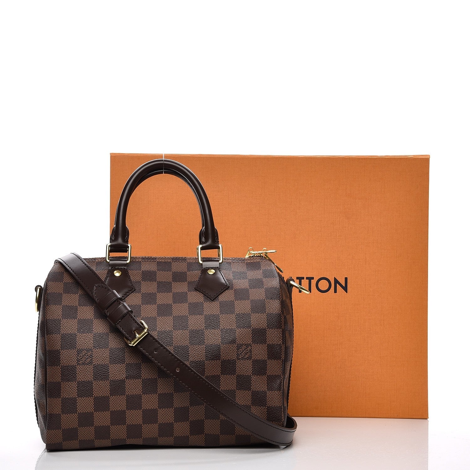 Louis Vuitton Damier Ebene Speedy Bandouliere 25 9 of 10