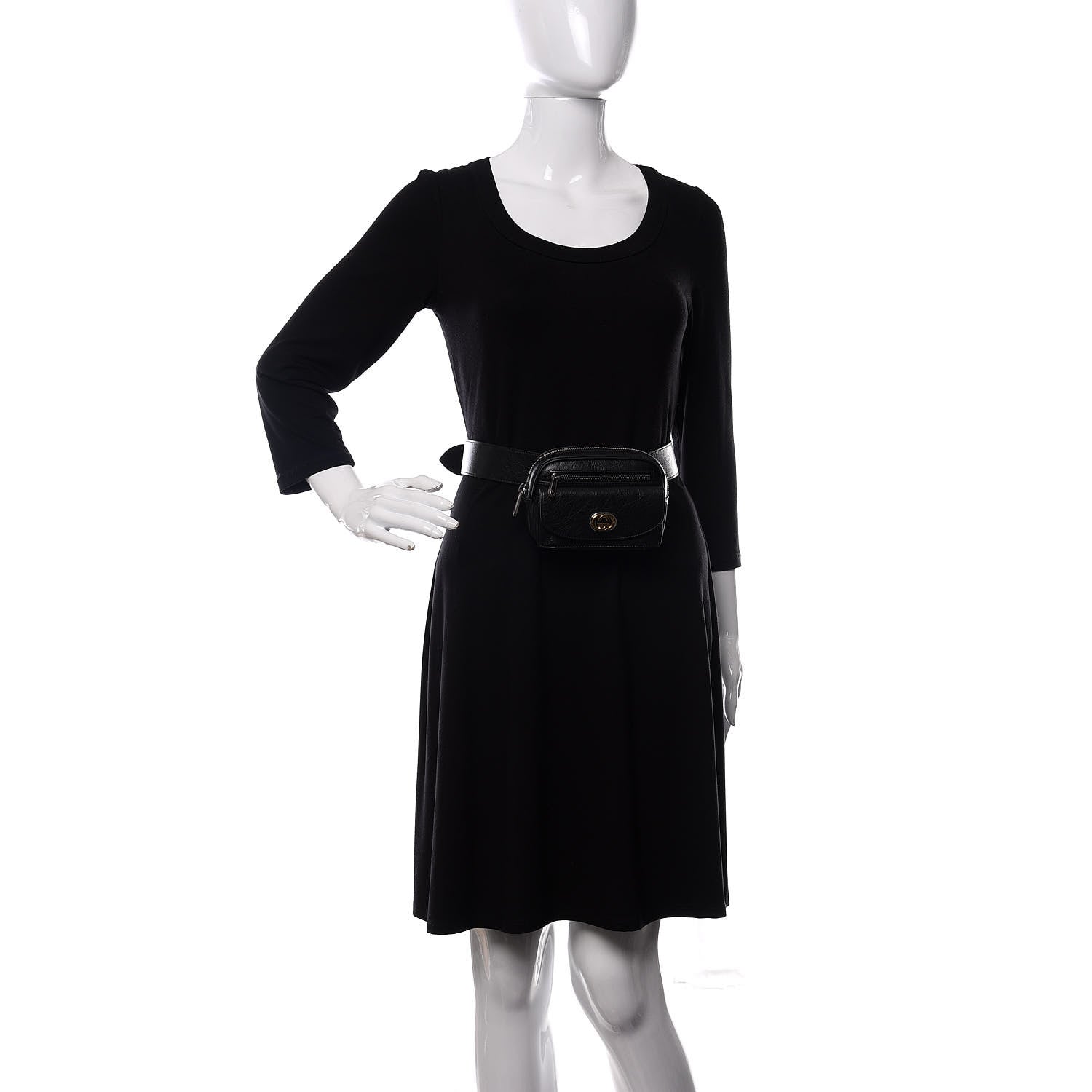 Gucci Fluffy Calfskin Mini Morpheus Belt Bag 90 36 Black 2 of 12
