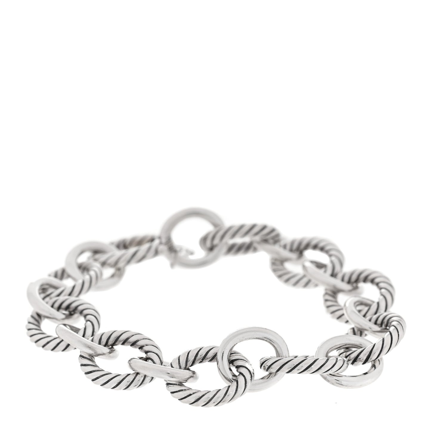 Sterling Silver 12mm Large Oval Link Bracelet