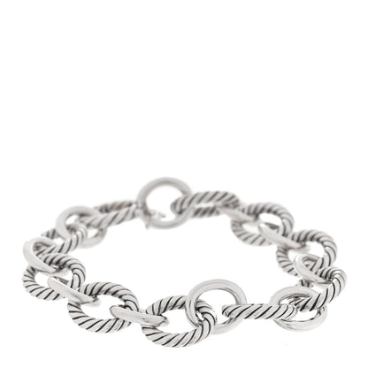 David Yurman Sterling Silver 12mm Large Oval Link Bracelet 1 of 4
