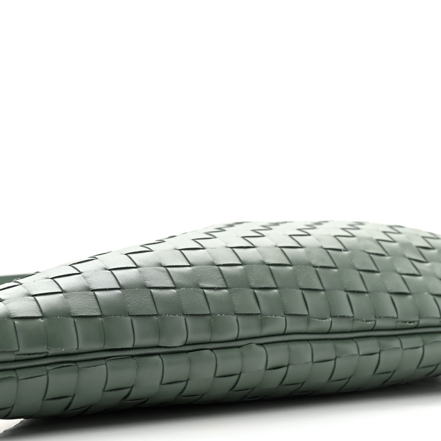 Calfskin Intrecciato Virgule New Sauge