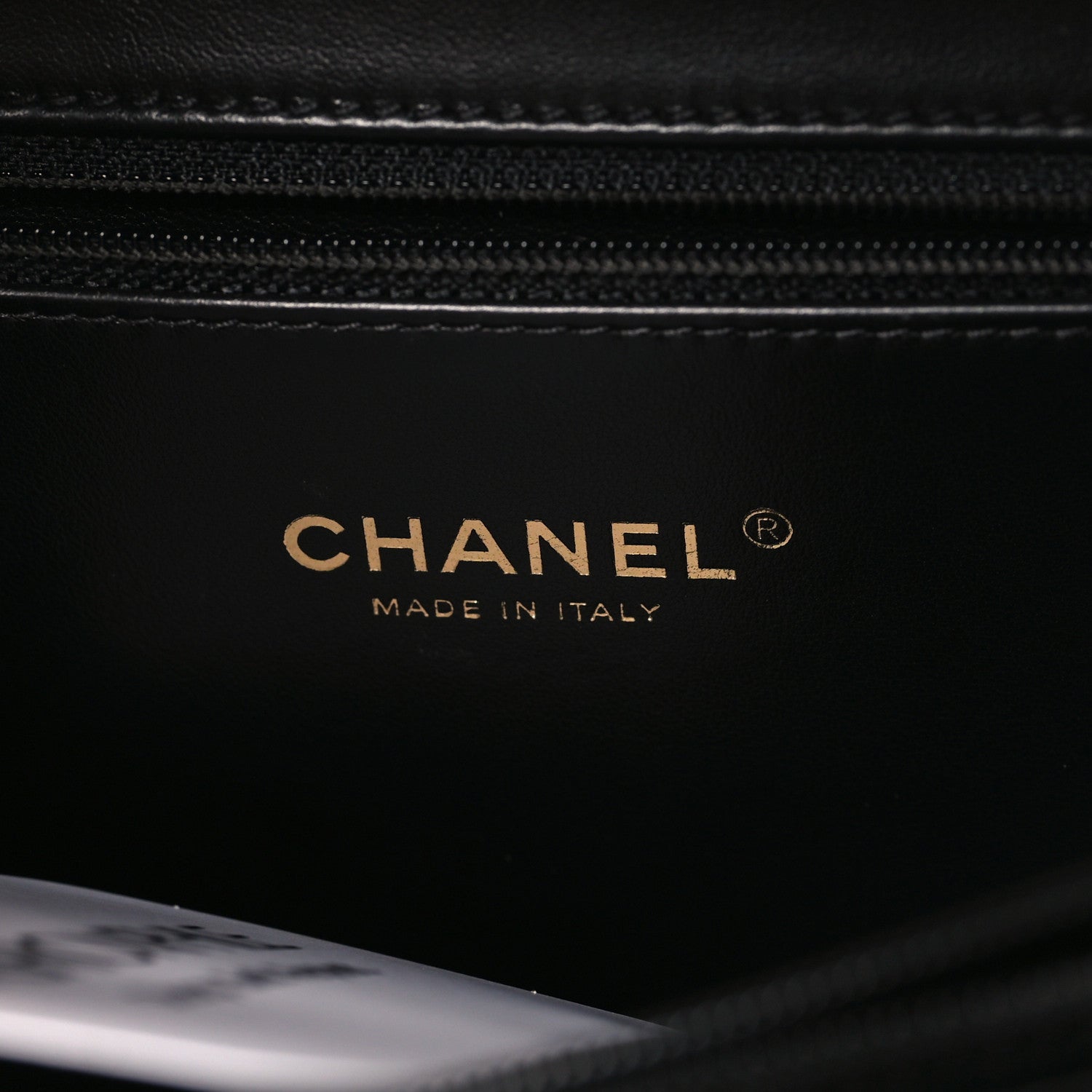 Chanel Caviar Quilted Medium CC Filigree Vanity Case Beige Black 6 of 10