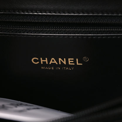 Chanel Caviar Quilted Medium CC Filigree Vanity Case Beige Black 6 of 10