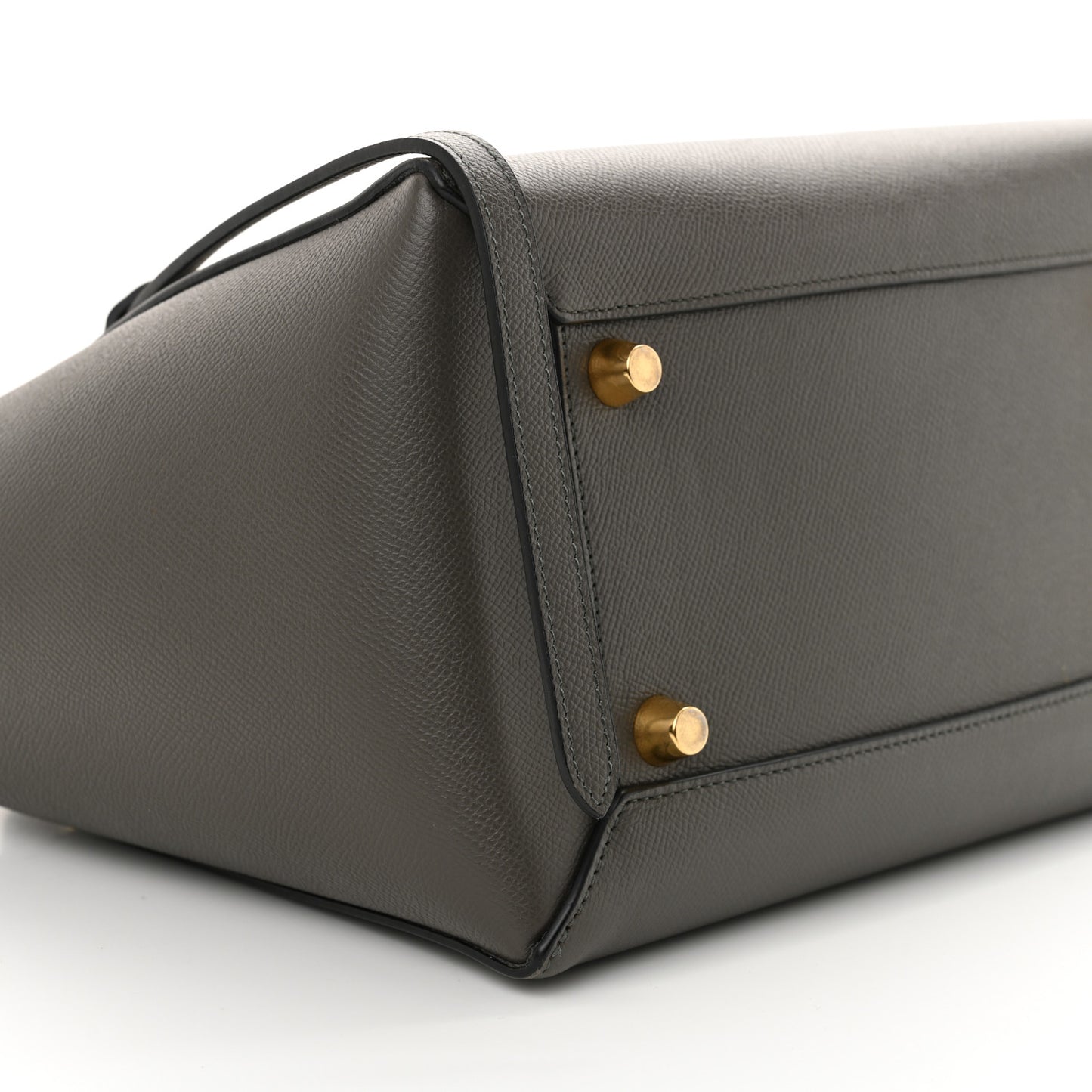 Grained Calfskin Mini Belt Bag Grey