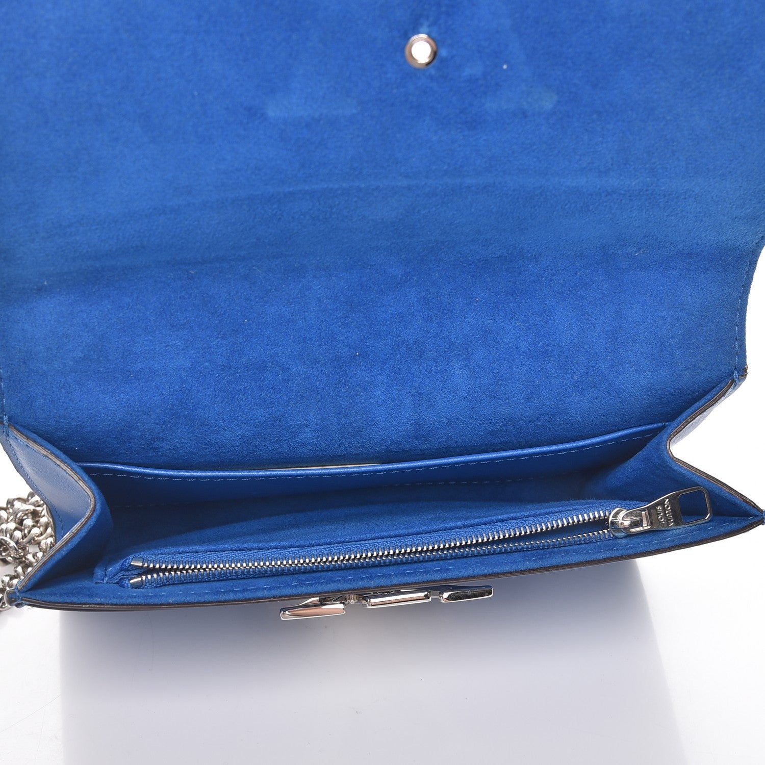 Louis Vuitton Calfskin Chain Louise MM Outremer 6 of 9