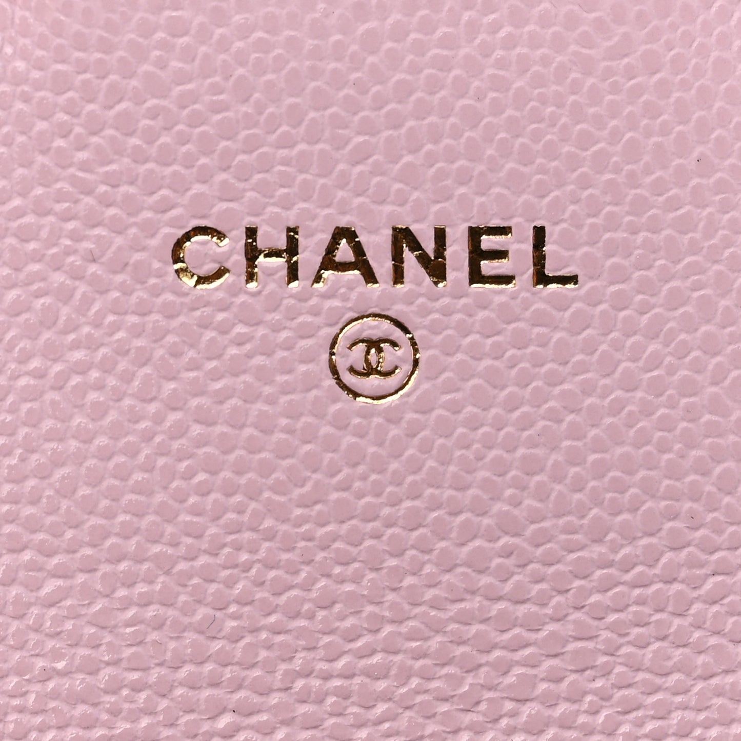 Caviar Quilted Flap Card Holder Wallet Light Pink