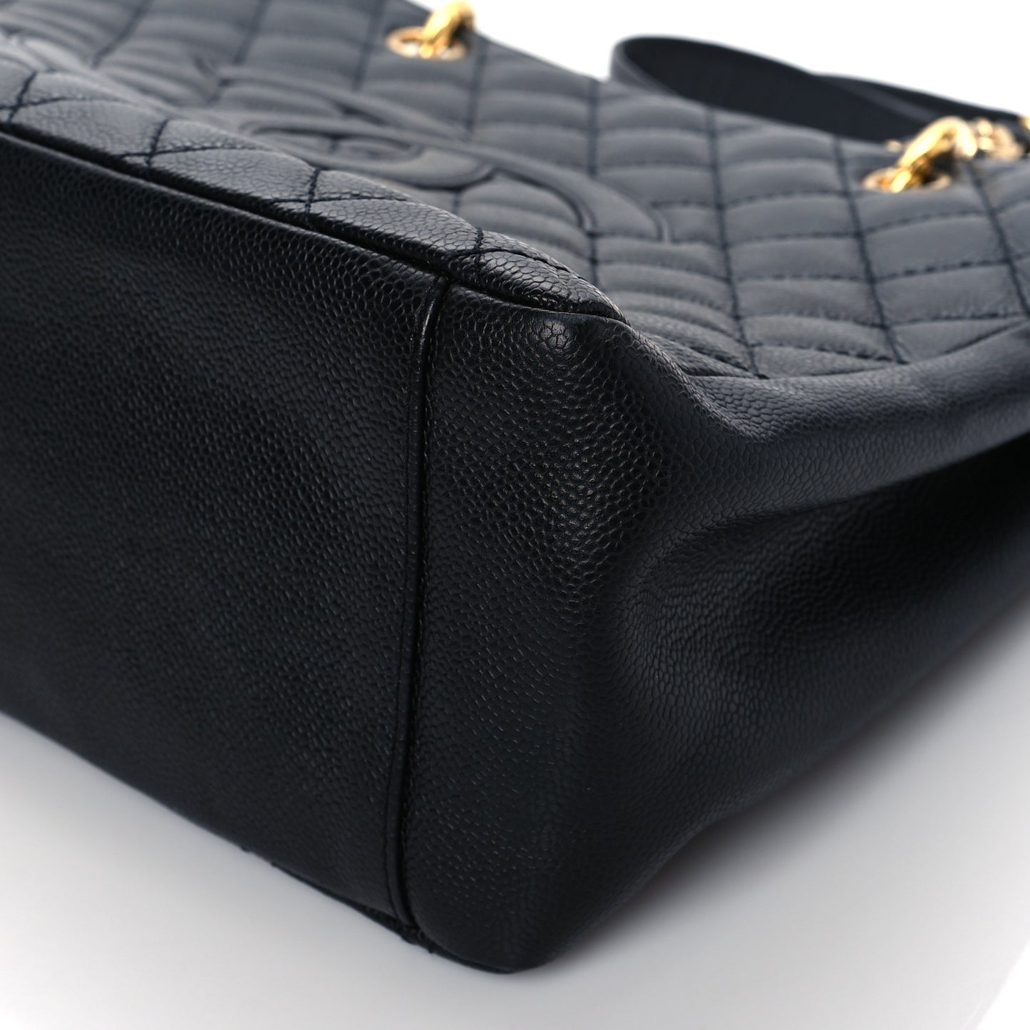Caviar Quilted Grand Shopping Tote GST Black