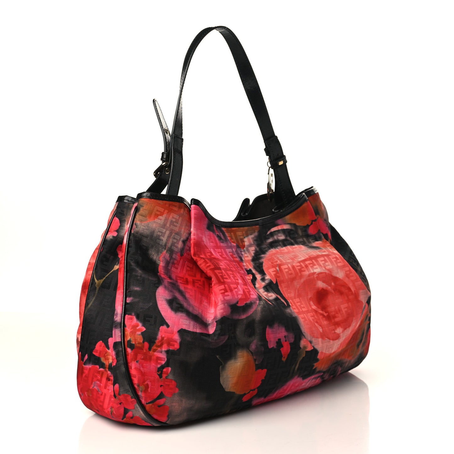 Zucchino Vitello Floral Forever Shoulder Bag Black Multicolor
