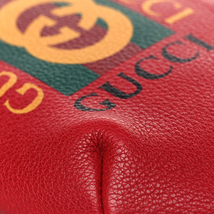 Gucci Grained Calfskin Small Logo Belt Bag Hibiscus Red 9 of 9