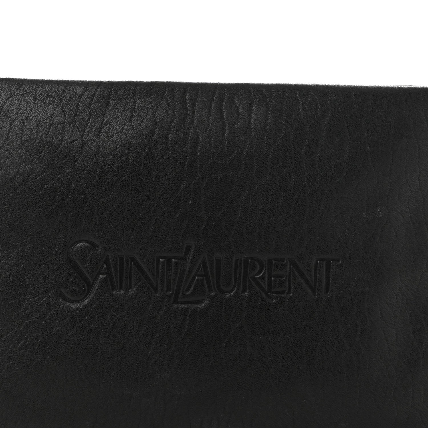 Saint Laurent Lambskin Large Puffy Pouch Black 8 of 10