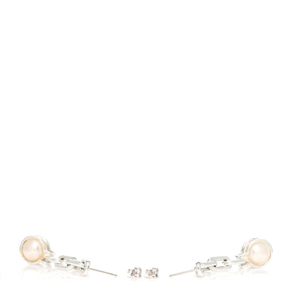 Tiffany Sterling Silver Pearl HardWear Triple Link Earrings 3 of 5