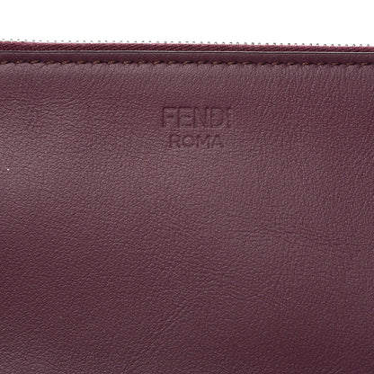 Fendi Calfskin Pearl F is Fendi Embellished Triplette Pouch Set Amido Papaya Amarone 4 of 10