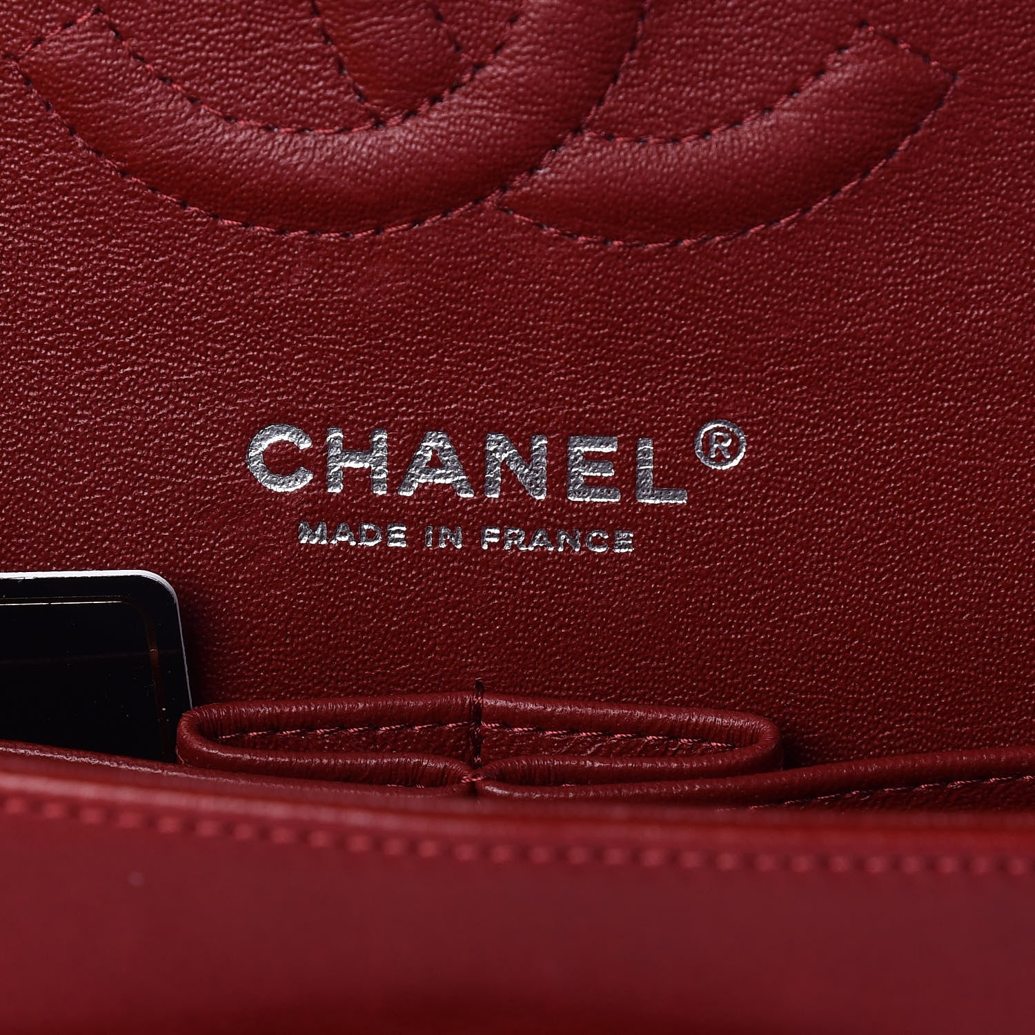Chanel Lambskin Quilted Medium Double Flap Red 6 of 10