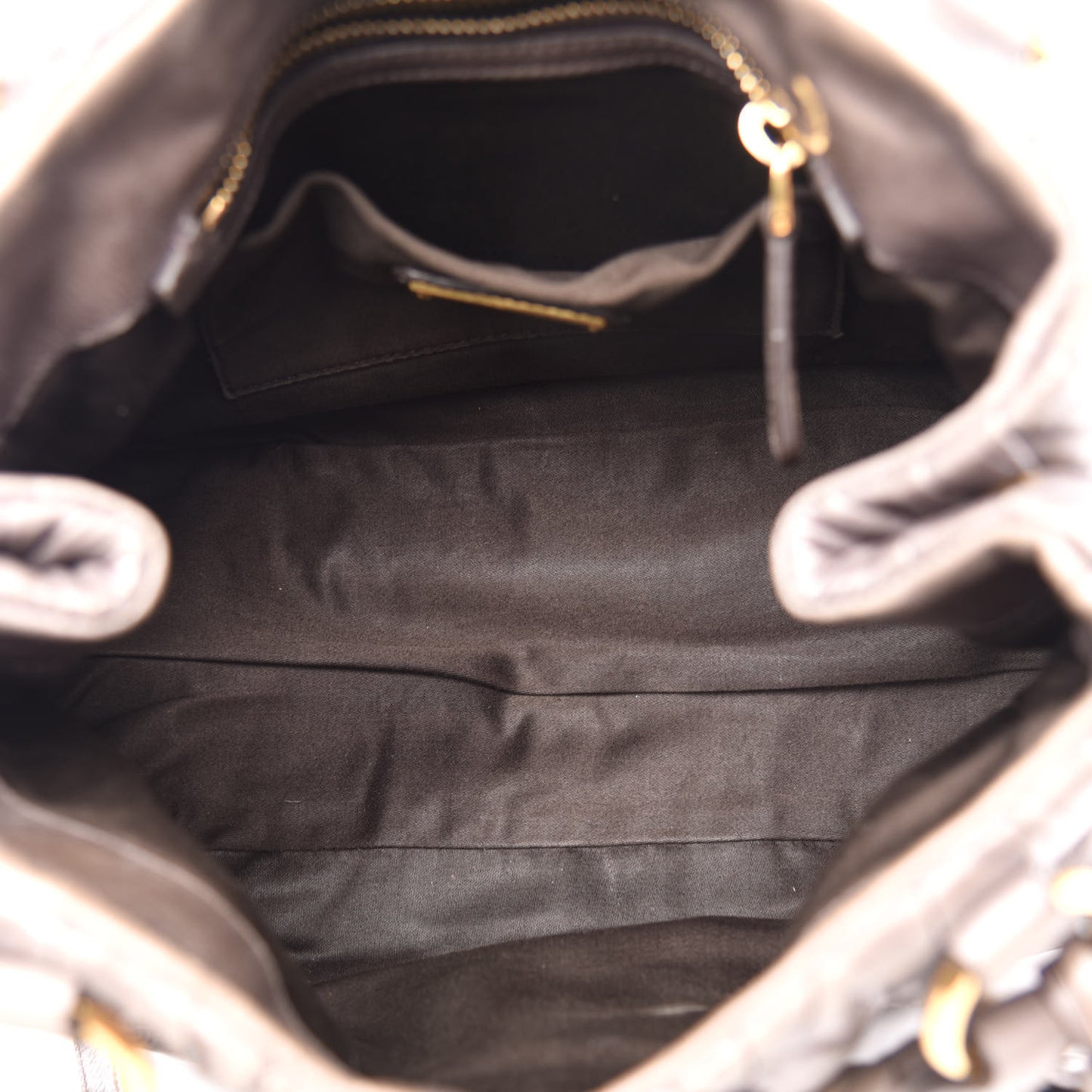 Nappa Matelasse Top Handle Satchel Fumo