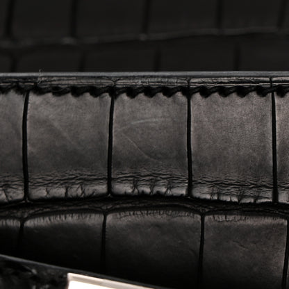 Hermes Matte Alligator Kelly Retourne 25 Black 12 of 15