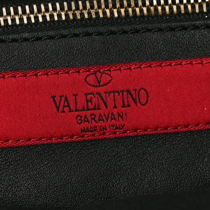 Valentino Garavani Vitello Small Rockstud Double Handle Tote Black 6 of 9