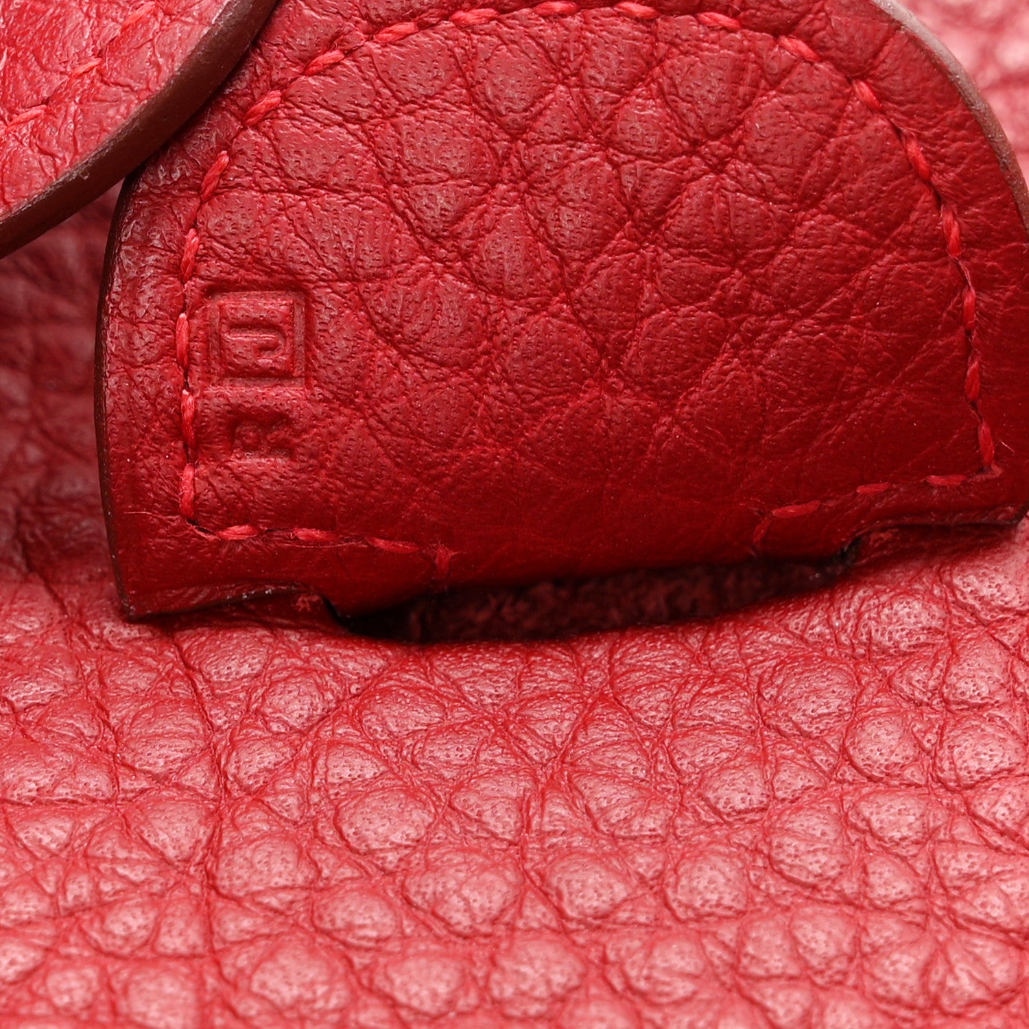 Hermes Taurillon Clemence Evelyne II PM Rouge Garance 7 of 10