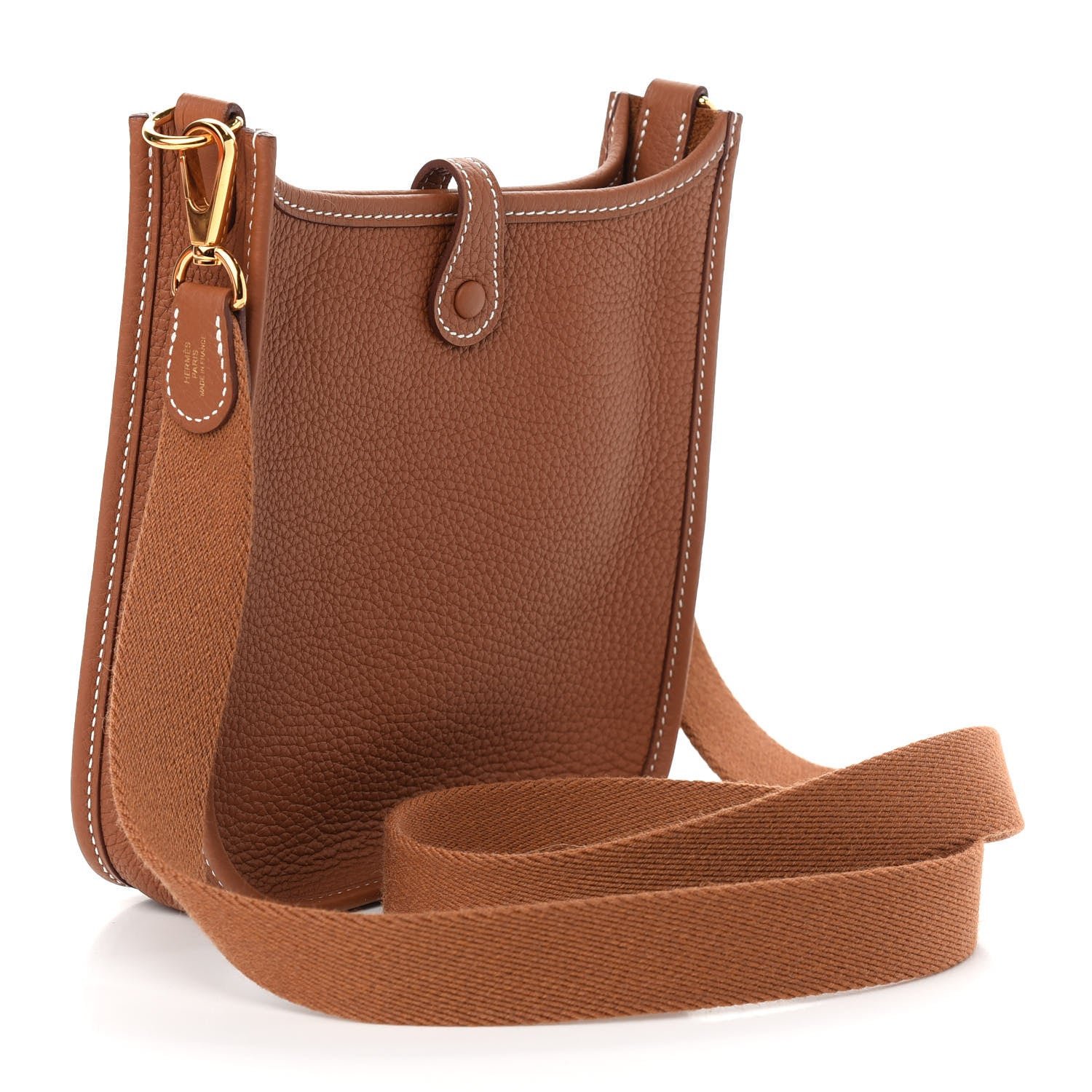 Hermes Taurillon Clemence Evelyne TPM Gold 3 of 10