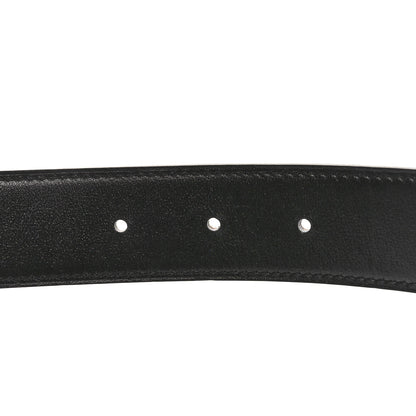 Hermes Box 135 Togo 38mm H Twist Belt 95 38 Black Gold 3 of 5