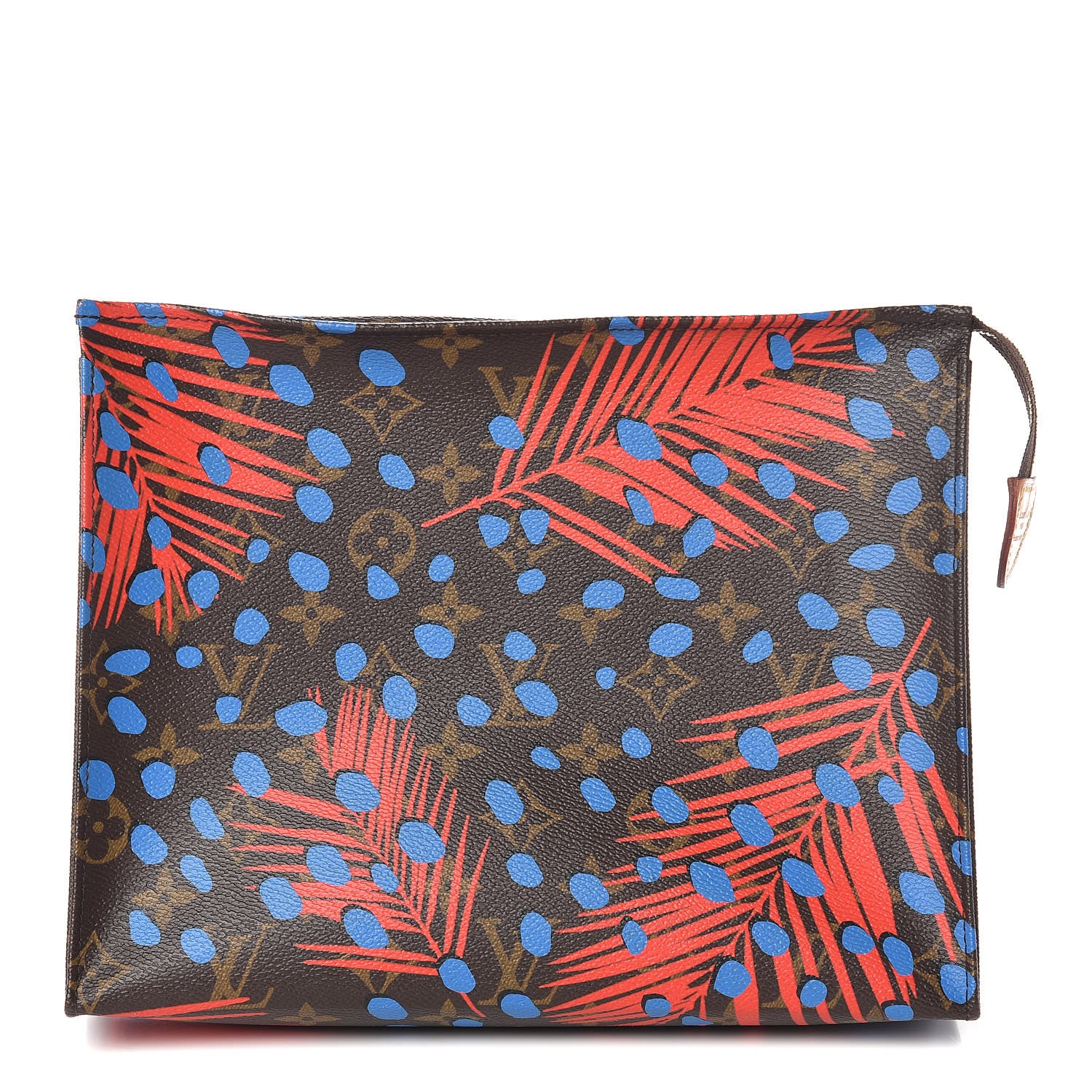 Louis Vuitton Monogram Jungle Dots Toiletry Pouch 26 Coquelicot Denim 1 of 8