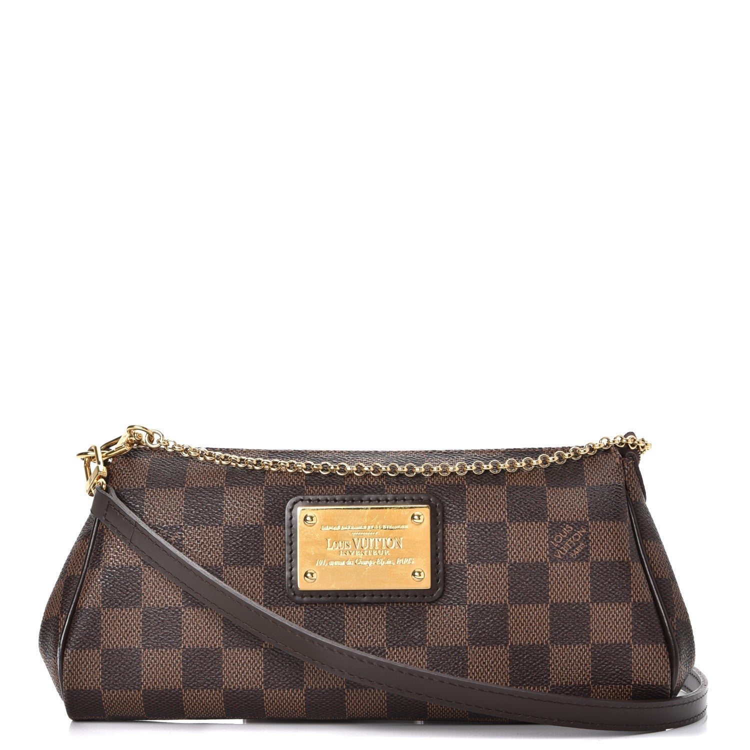 Louis Vuitton Damier Ebene Eva Clutch 1 of 9