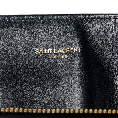 Saint Laurent Calfskin Y Quilted Monogram Large Loulou Shopper Black 9 of 12