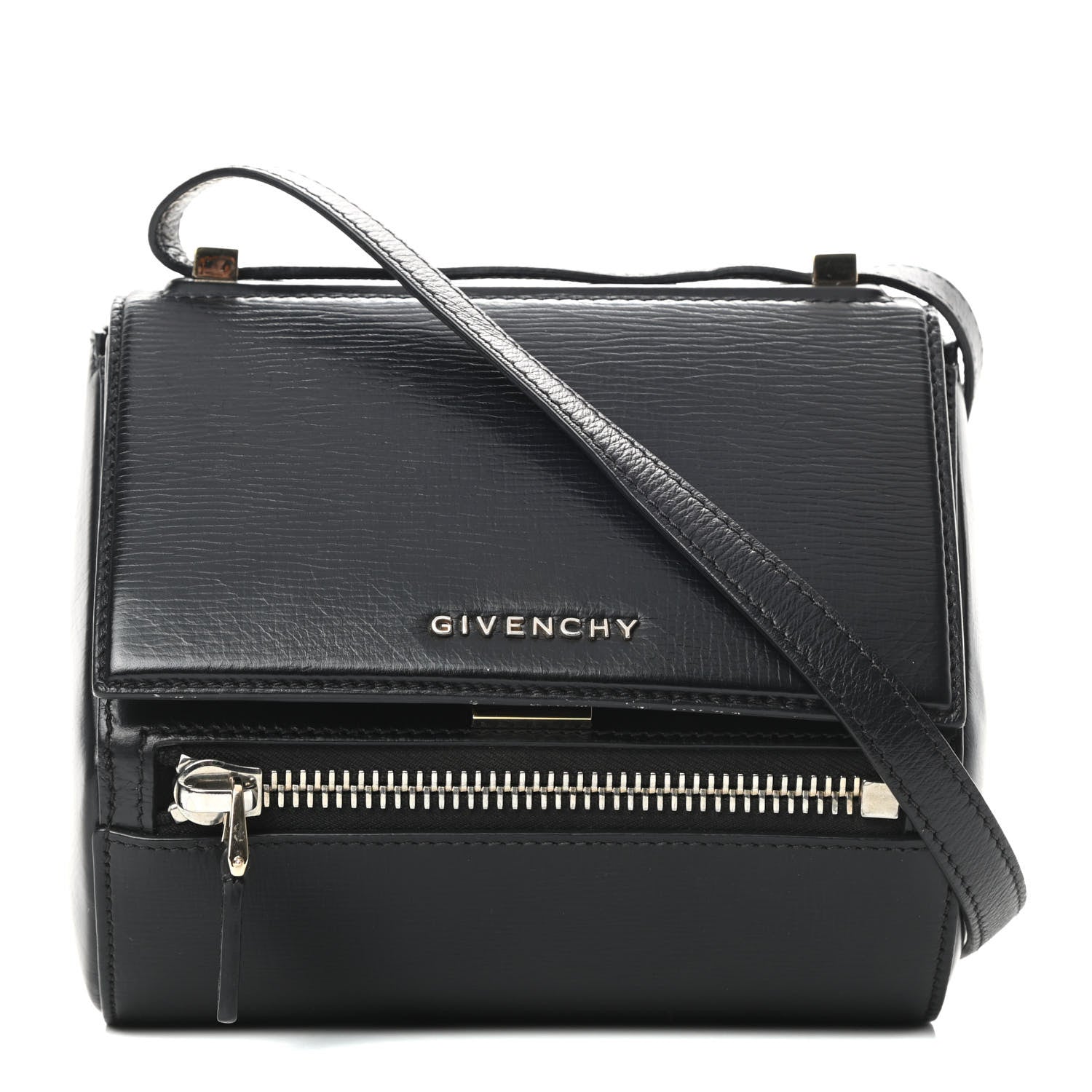 Givenchy Textured Calfskin Mini Pandora Box Crossbody Bag Black 1 of 11