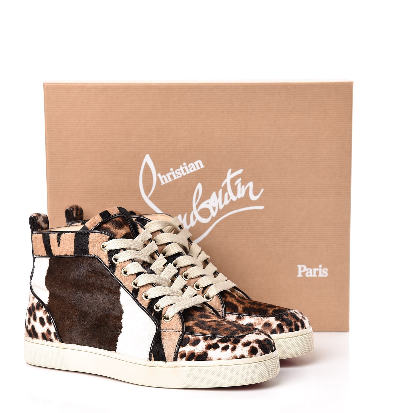 Calf Hair Animal Print Rantus Orlato Flat Sneakers 37.5 Multicolor