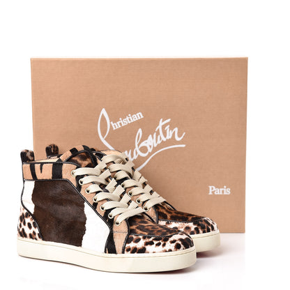 Christian Louboutin Calf Hair Animal Print Rantus Orlato Flat Sneakers 37.5 Multicolor 16 of 16