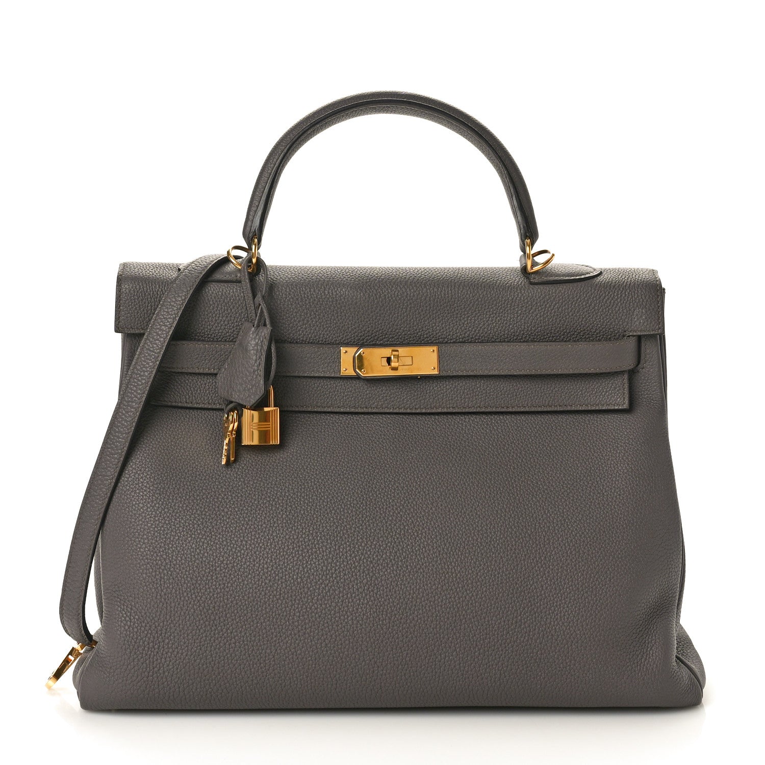 Hermes Togo Kelly Retourne 35 Etain 1 of 10
