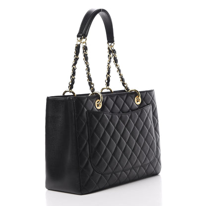 Chanel Caviar Quilted Grand Shopping Tote GST Black 3 of 10